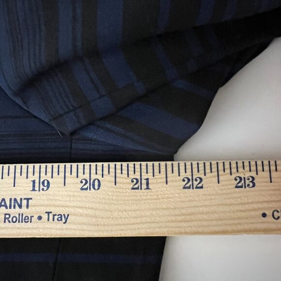 Robert Graham Mens Blazer 40 Classic Fit Wool Striped Ombre Sport Coat Navy - Picture 11 of 13